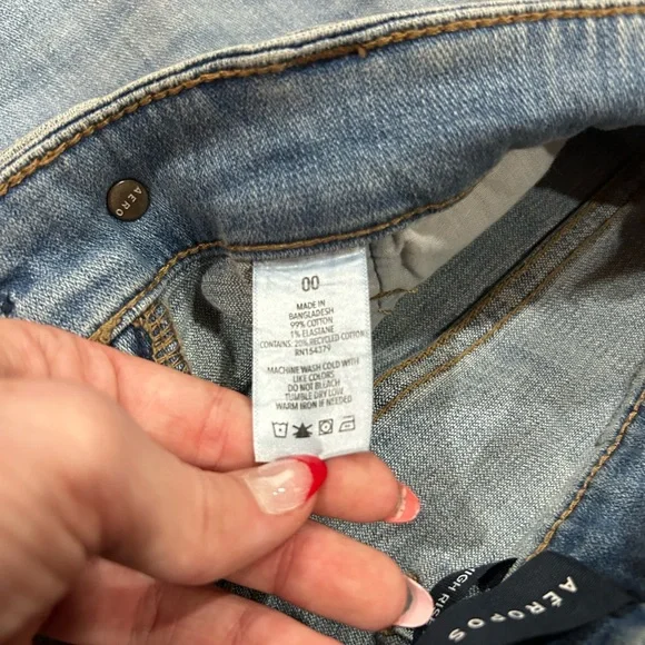 Aeropostale Light Blue High Waisted Flare Jeans Women’s 00 - Picture 3 of 7